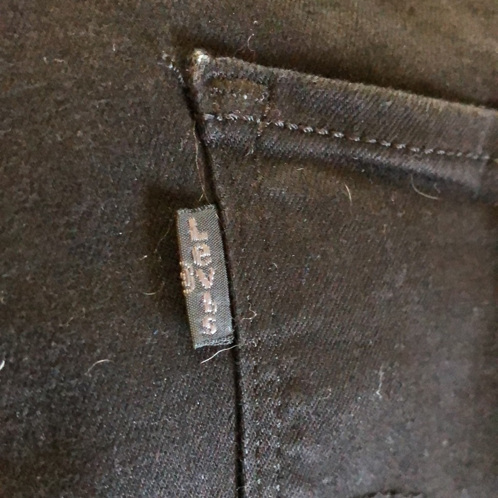 Levi Strauss & Co Women’s Black High Rise Straight Black Jeans in size 24W - Picture 8 of 8